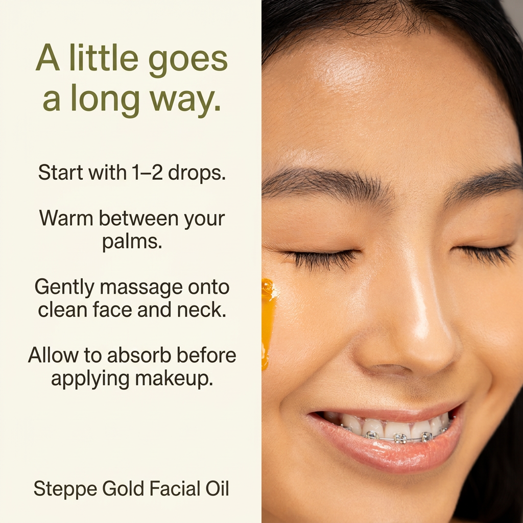 Steppe Gold Facial Oil | Rosehip + Sea Buckthorn | 30ml