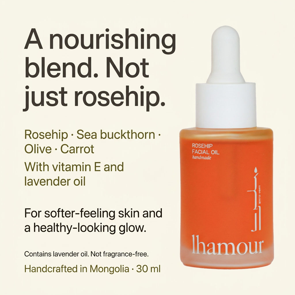 Steppe Gold Facial Oil | Rosehip + Sea Buckthorn | 30ml